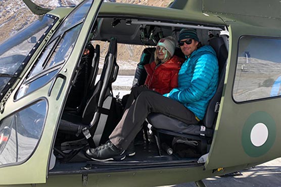 Pak army pilots rescue foreign mountaineers from Broad Peak