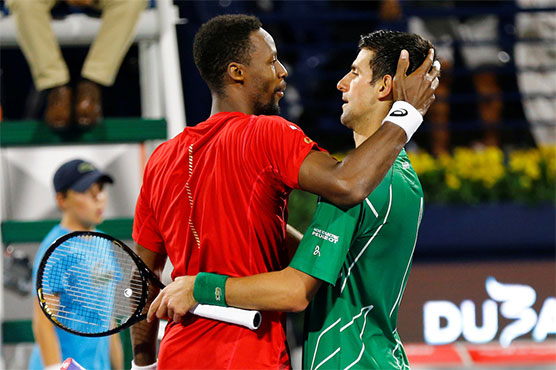 Djokovic hails 'amazing escape' after beating Monfils for 17th time