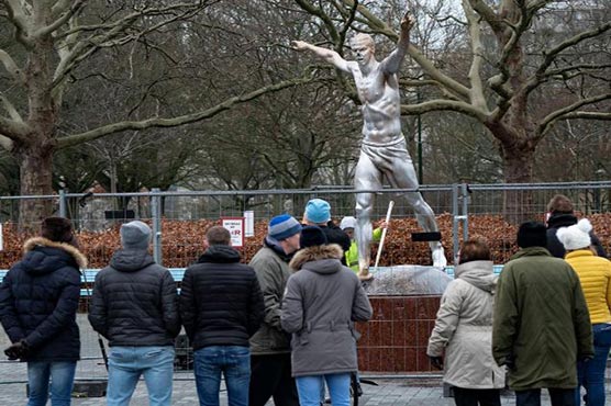 Zlatan Ibrahimovic statue vandalised again