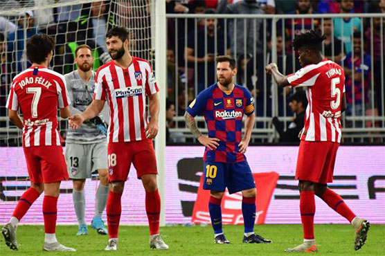 Atletico stun Barca to set up all-Madrid Super Cup final