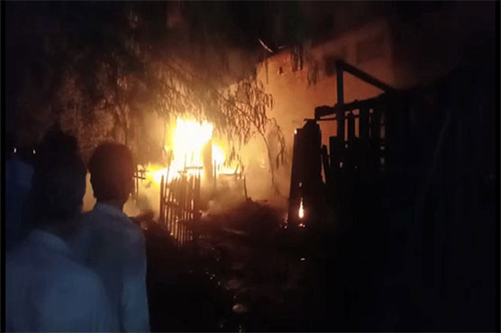 Blaze gutted furniture shop in Bahawalnagar