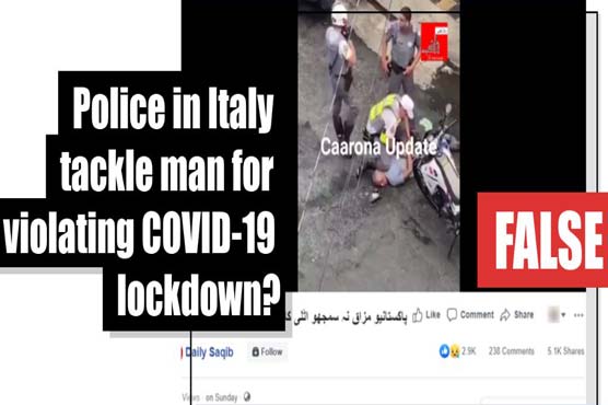 Italian police did not beat a biker for violating lockdown