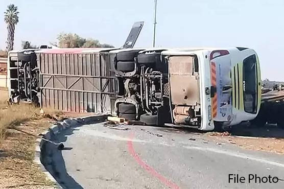 Seven killed, 35 injured as bus flips over near Khanewal