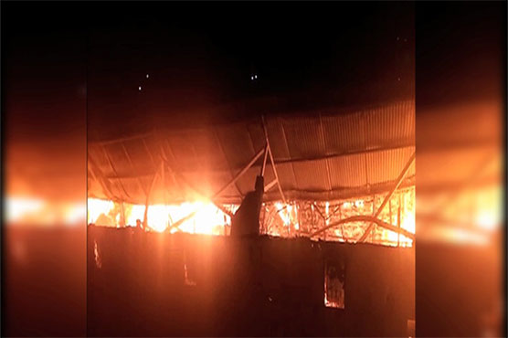 Blaze gutted two factories, one godown in Karachi