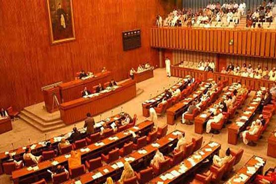 Rumpus erupts in Senate as opposition stages walkout over Shibli Faraz's speech