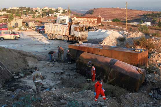 Lebanon fuel tank explosion kills 28, overwhelms hospitals