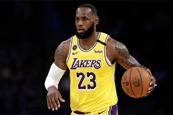 James scores 34 as Lakers win eighth straight on the road