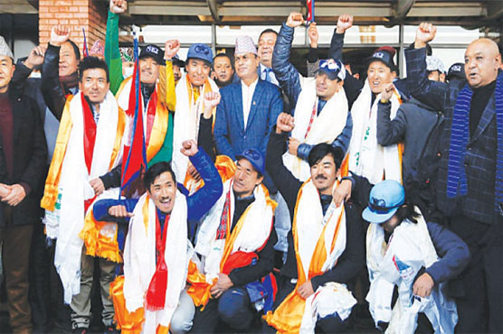 Nepali climbers return home on top of the world after K2 triumph