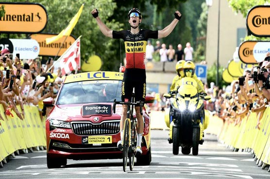 Wout van Aert wins iconic Mont Ventoux Tour stage