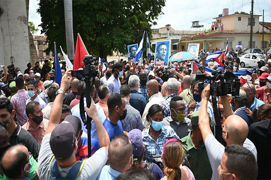 Thousands join rare anti-government protests across Cuba