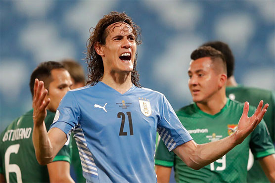 Cavani helps Uruguay into Copa quarters, Bolivia on brink