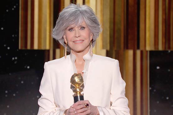 Jane Fonda honored for lifetime achievement at Golden Globes