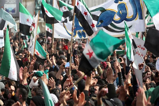 Thousands rally in Syria's Idlib to mark 10 years since uprising