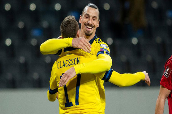 Ibrahimovic sets up winner on Sweden return