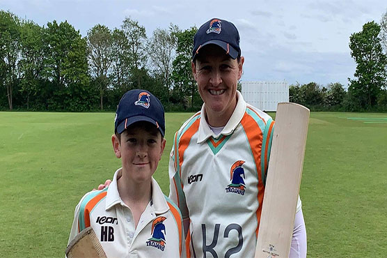 Former England cricketer proud of mother and son century stand