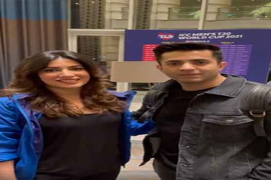 Mehwish Hayat & Sheheryar Munawar rehearse to add glam, glitz at PISA's night