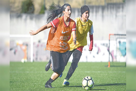 From Taliban to Ronaldo's land, Afghan women footballers train again