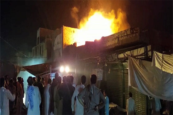 Fire caused by short-circuit destroys house in Shujabad
