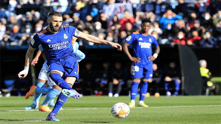 Benzema scores two out of three penalties as Real Madrid defeat Celta