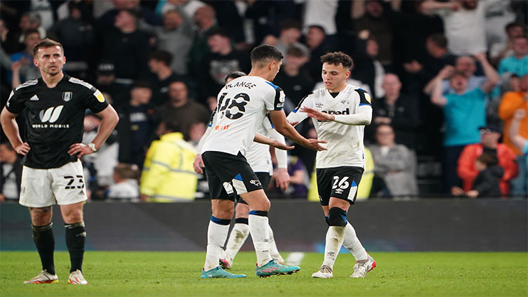 Fulham lose at Derby as promotion party put on hold