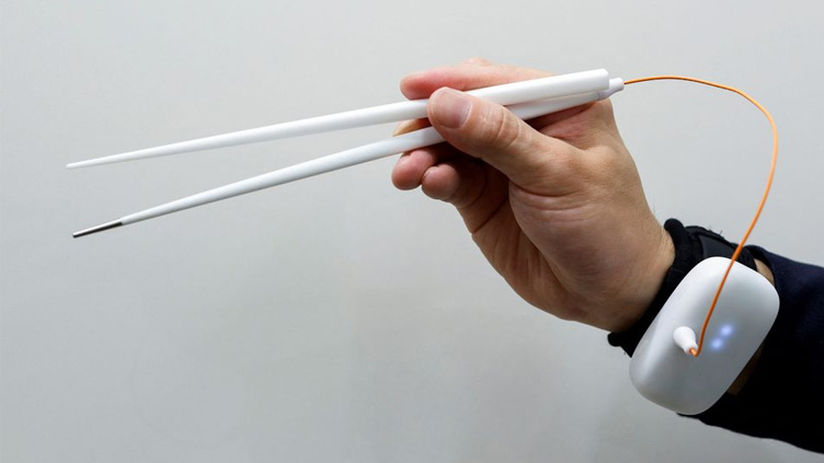 Japan researchers develop electric chopsticks to enhance salty taste