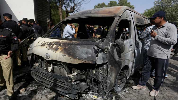 Three Chinese nationals among four killed in blast near Karachi University's Commerce Dept