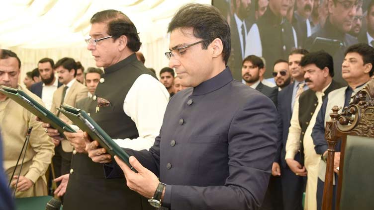 Hamza Shahbaz sworn-in as 21st Chief Minister Punjab 