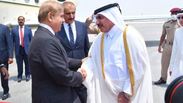 PM Shehbaz in Doha on two-day official visit