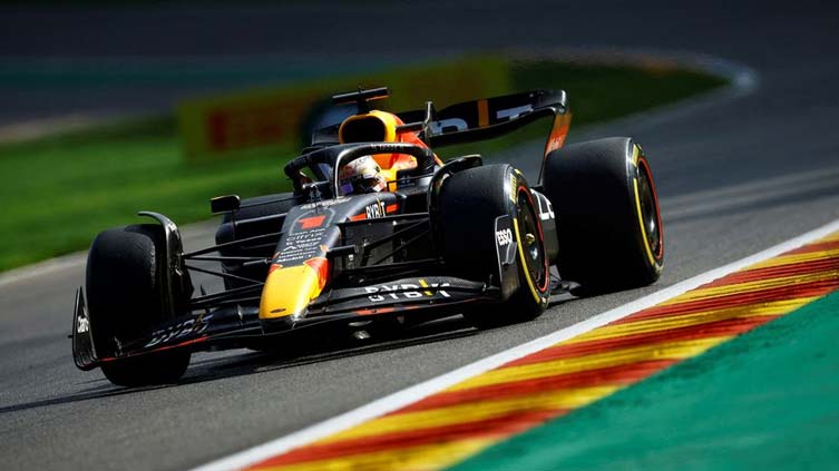 Verstappen speeding towards title with Belgian win