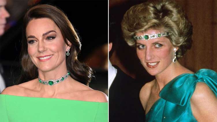  Kate Middleton styles Princess Diana’s emerald chocker at EPA in Boston