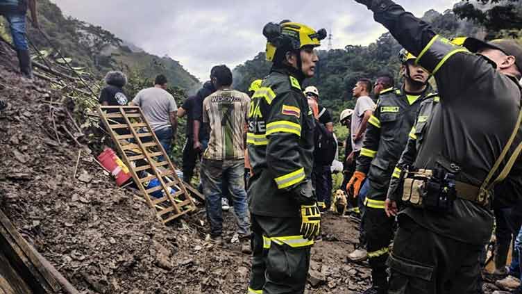 Landslide in Colombia leaves three dead, 20 trapped