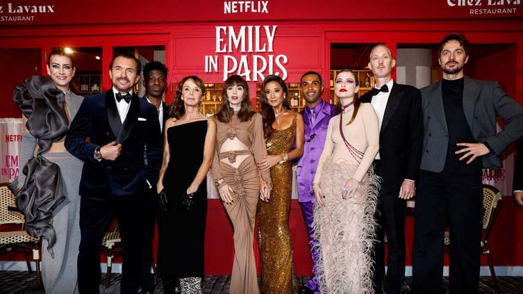 Netflix hit 'Emily in Paris' draws cast to French capital for global premiere