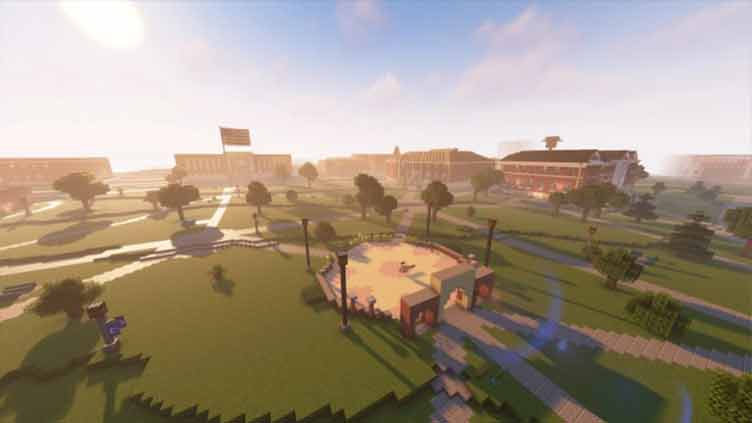 Student recreates university campus on Minecraft