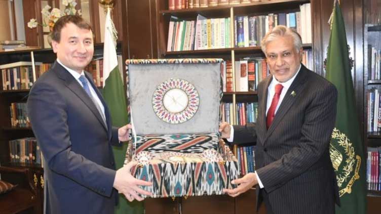 Uzbek Deputy PM calls on Ishaq Dar