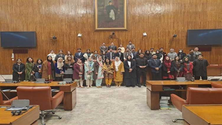 39-member NDU delegation visits Parliament House