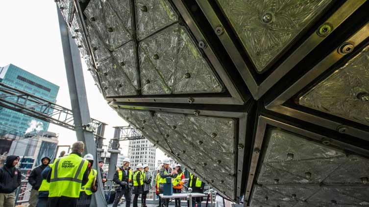 'Gift of love' Waterford crystals placed on Times Square New Year's Eve ball