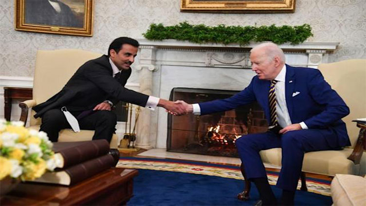 Qatar emir meets Biden in shadow of Ukraine tensions