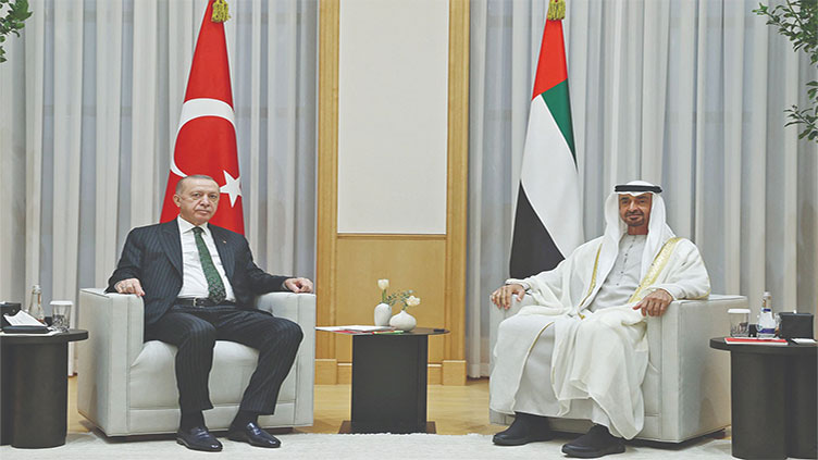 Turkey's Erdogan visits UAE to boost long-strained ties