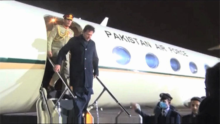 PM Imran returns after two-day visit to Russia