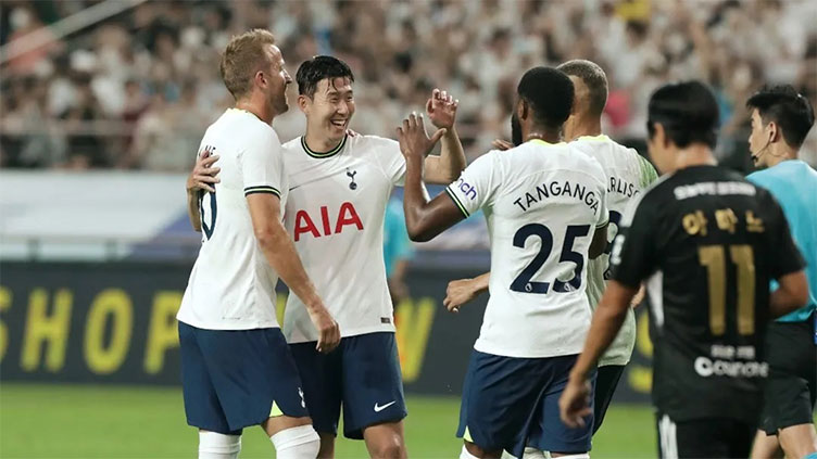 Son and Kane lead 6-3 Spurs romp to delight South Korean fans