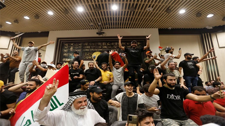 Protesters storm Baghdad parliament
