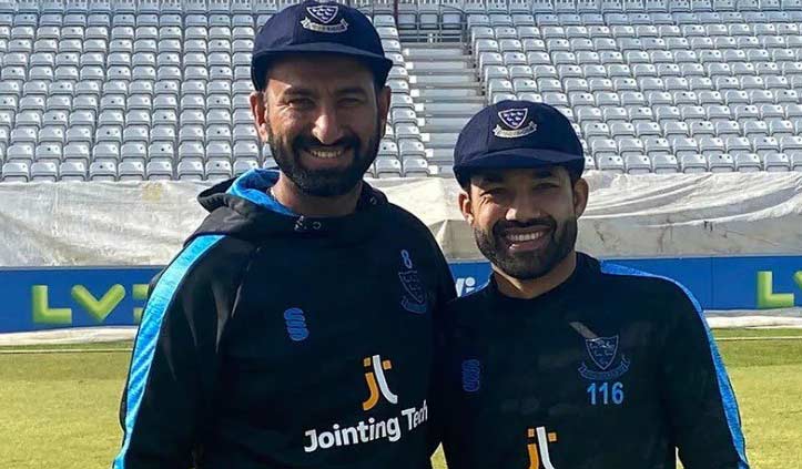 India's Cheteshwar Pujara wishes Mohammad Rizwan on his birthday