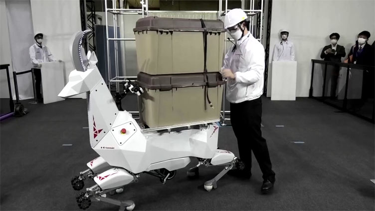 Japan's goat-shaped robot helps transport heavy loads
