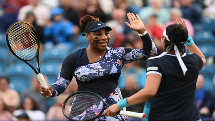 Serena makes winning return in Eastbourne doubles after year out