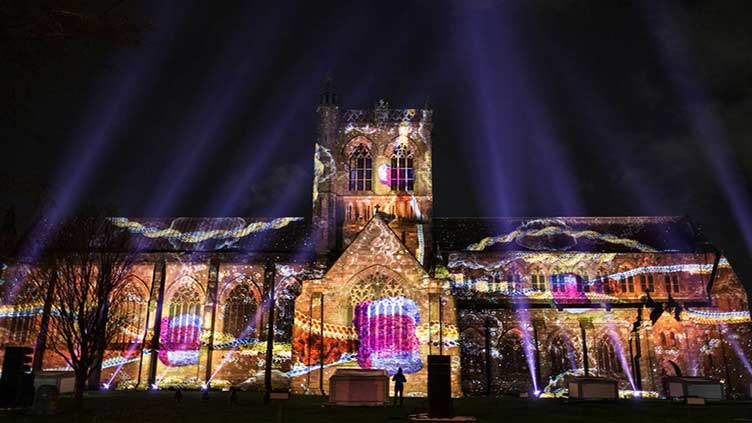 With poems and lights, UK kicks off year-long creativity celebration