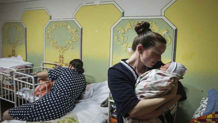 Ukrainian maternity ward moves to basement for shelter