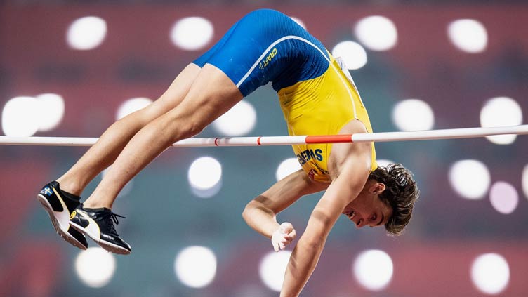 Sweden's Duplantis breaks men's pole vault world record
