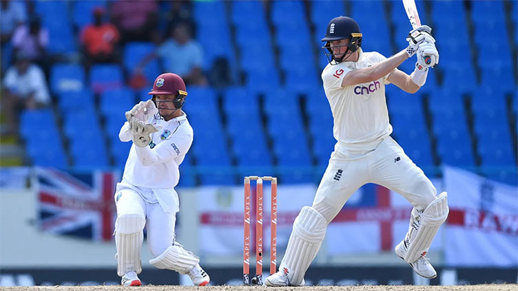 England 146-1, lead West Indies by 82 runs in first Test