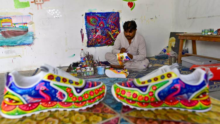 Pakistani truck artist gives new flair to kicks