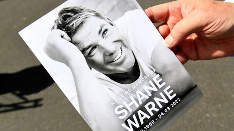 Hurley's 'heart aches' as 'Superman' Warne honoured at private memorial